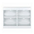 Shoe Cabinet – 4 Compartments, 2 Drawers, Adjustable Rows, White