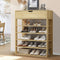 Shoe Rack 5‑Tier Natural – Storage Shelves with Drawer, 75×30×95cm