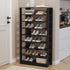Oikiture Shoe Rack 9 Tiers Storage Cabinet 54 Pairs Black
