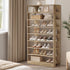 Shoe Rack 9 Tiers Storage Cabinet, Natural, Holds Up to 54 Pairs