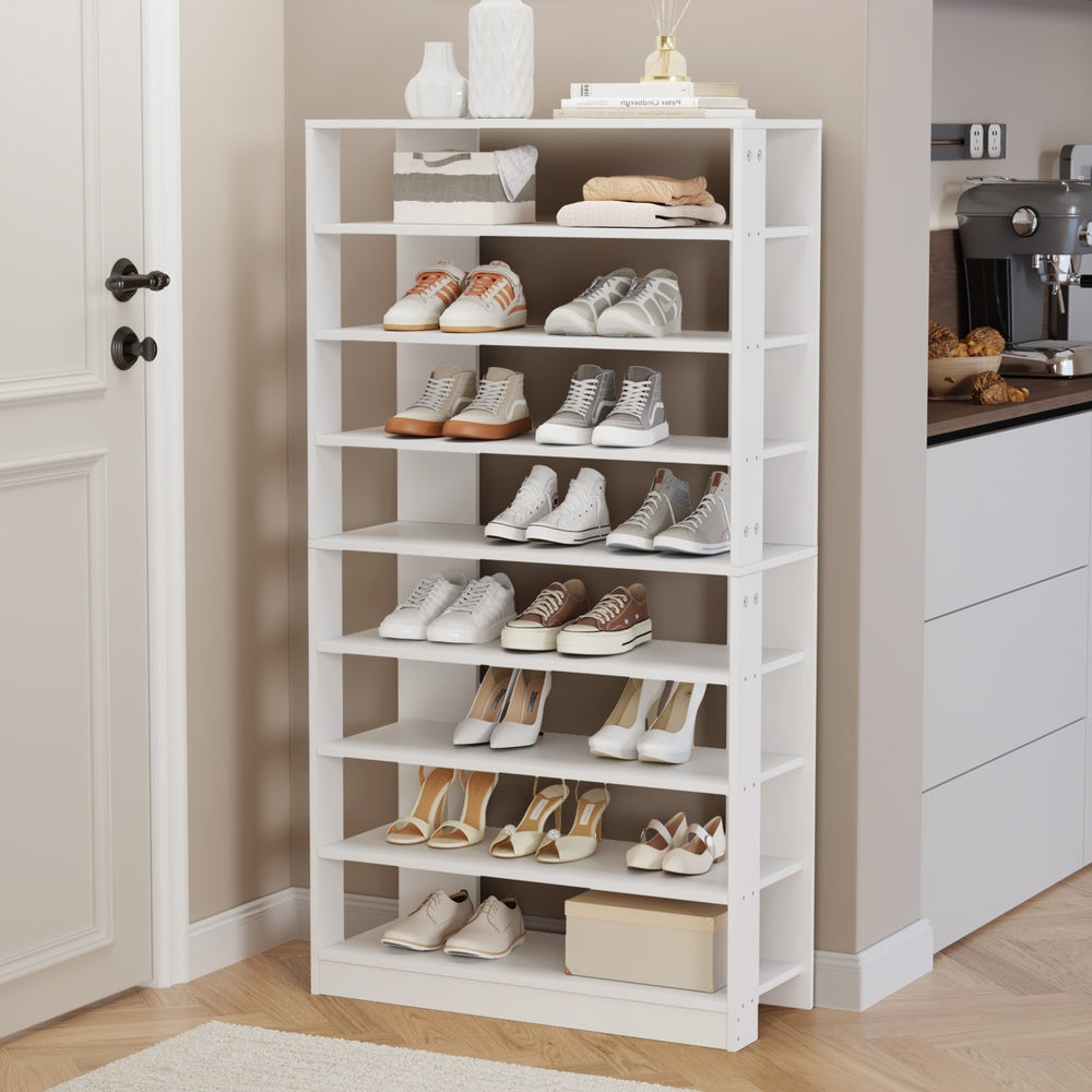 Shoe Rack 9 Tiers Storage Cabinet, Black, Holds Up to 54 Pairs