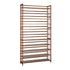 Oikiture Shoe Rack Storage Organizer 11 Shelves Bamboo Brown