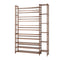 Bamboo Shoe Rack Stand, 11 Shelves with Boots Storage Section, Brown Colour