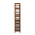 Oikiture Shoe Rack Storage Organizer Bamboo Stand 8 Shelves Brown