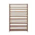 Oikiture Shoe Rack Storage Organizer Bamboo Stand 8 Shelves Brown
