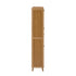 Bamboo Shoe Cabinet Natural – 3‑Compartment Rattan Storage 30‑Pair