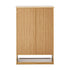 Shoe Storage Cabinet 2 Doors Bamboo Shoe Shelf Beige
