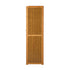 Oikiture Shoe Storage Cabinet 3 Doors 7 Shelves Brown
