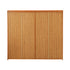 Oikiture Shoe Storage Cabinet 4 Doors 7 Shelves Brown