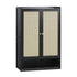 Shoe Storage Cabinet 2 Doors Rattan Black