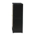 Shoe Storage Cabinet 2 Doors Rattan Black
