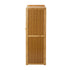 Shoe Storage Cabinet 2 Doors Rattan Brown