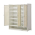 Shoe Storage Cabinet White – 7‑Tier Rattan Door Cupboard 45‑Pair