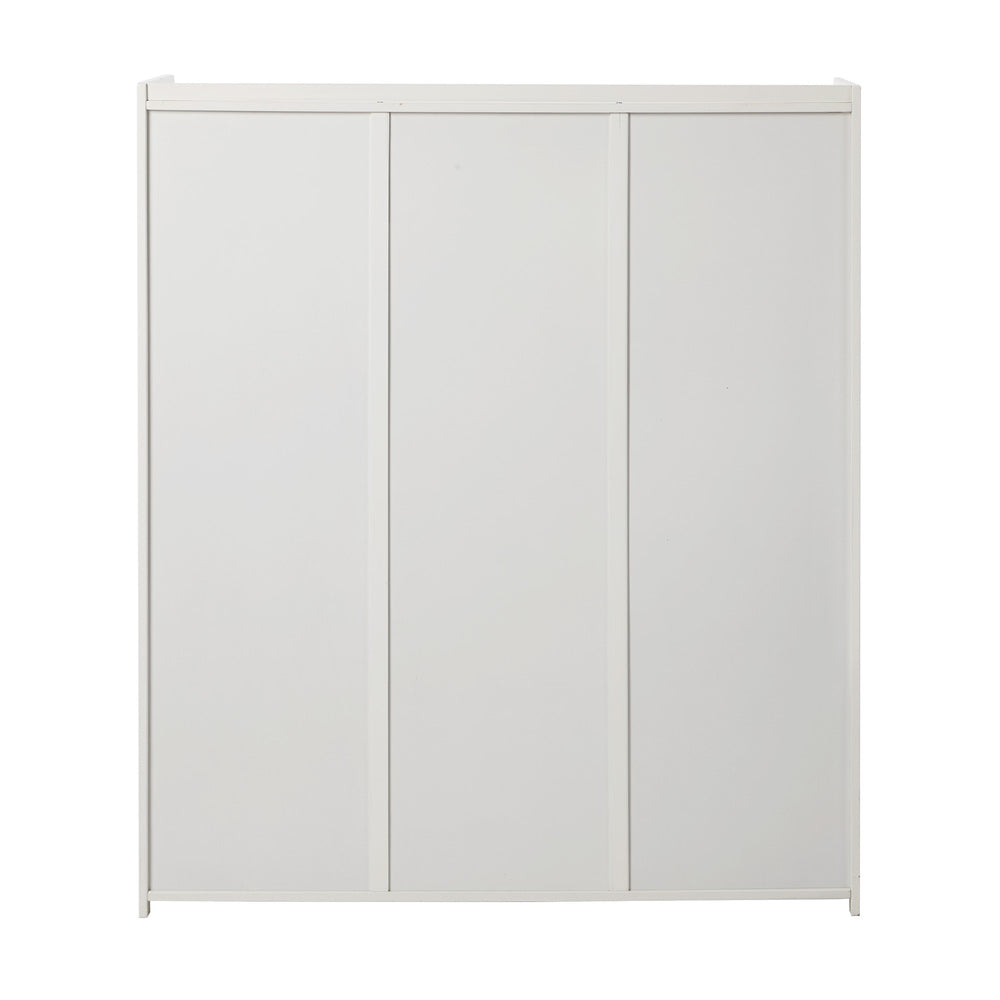 Shoe Storage Cabinet White – 7‑Tier Rattan Door Cupboard 45‑Pair