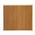 Shoe Storage Cabinet 4 Doors Rattan Brown