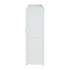 Oikiture Shoe Cabinet 4 Door Rattan 6 Tier Storage Rack Organiser White