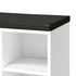 Shoe Bench 105cm with Leather Seat Black&White