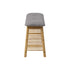 Oikiture Rattan Shoe Storage Bench – Bamboo 2‑Tier Rack with Hidden Seat Storage