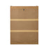 2‑Door Shoe Cabinet – Slatted Doors, Adjustable Shelves, Natural & White