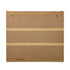 3‑Door Shoe Cabinet – Slatted Doors, Adjustable Shelves, Natural & White