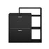 Shoe Cabinet Storage 2 Doors with Display Shelves Black
