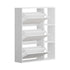 Oikiture Shoe Rack Storage Cabinet with Display Shelves White