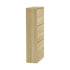Oikiture Shoe Rack Storage Cabinet 3 Compartments Natural