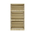 Oikiture Shoe Rack Storage Cabinet 3 Compartments Natural