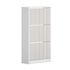 Oikiture Shoe Rack Storage Cabinet 3 Compartments White