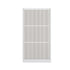 Oikiture Shoe Rack Storage Cabinet 3 Compartments White