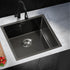 44X44CM Stainless Steel Sink Single Bowl with Waste Black