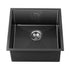 44X44CM Stainless Steel Sink Single Bowl with Waste Black