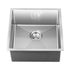 Kitchen Sink 44X44CM Stainless Steel Single Bowl Basin With Waste Silver