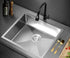 Stainless Steel Sink – SUS304, R10 Corners, X‑Flume, 580×440mm