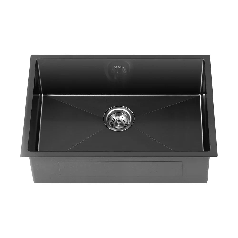Kitchen Sink Stainless Steel Basin Single Flush Mount 60X45CM