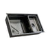Kitchen Sink 75X45CM Stainless Steel Single Bowl Waste Black