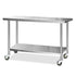 Cefito 1524x610mm Stainless Steel Kitchen Bench with Wheels 304