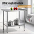 Cefito 914x762mm Stainless Steel Kitchen Bench 430