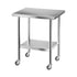 Stainless Steel Kitchen Bench w/ Splashback 760x610MM 430