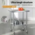 Stainless Steel Kitchen Bench w/ Splashback 760x610MM 430