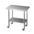 Cefito Stainless Steel Kitchen Benches Work Bench Wheels 91X61CM 430