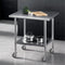 Cefito 914x762mm Stainless Steel Kitchen Bench w/ Splashback Work Table Prep Bench Commercial 430