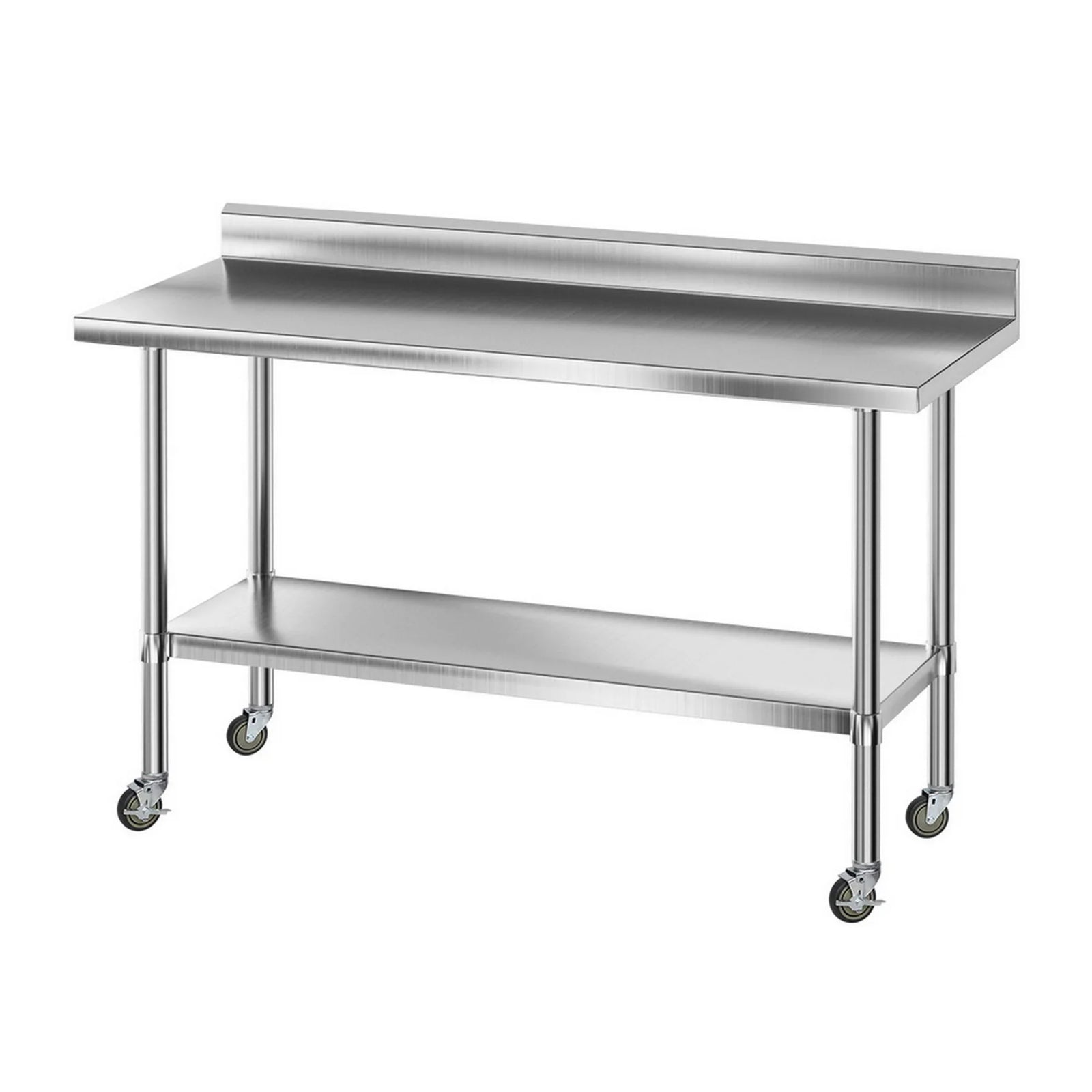 Stainless Steel Kitchen Bench w/ Splashback 1500x600MM 430
