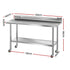 Stainless Steel Kitchen Bench w/ Splashback 1500x600MM 430