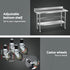 Stainless Steel Kitchen Bench w/ Splashback 1500x600MM 430