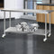 430 Stainless Steel Kitchen Bench Table with Wheels 183cm