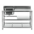 Cefito Stainless Steel Kitchen Bench Work Table with Sink Splashback 120cm