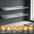 2PCS 1200mm Stainless Steel Kitchen Wall Shelf Mounted Rack