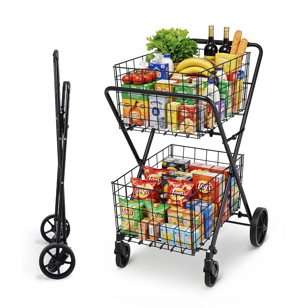 Foldable Shopping Trolley Cart