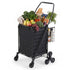 Folding Shopping Trolley – Aluminium Stair‑Climbing Cart, 50kg, Black